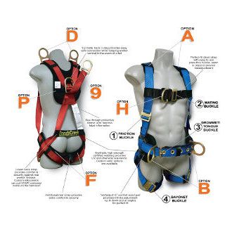 French Creek A harness shoulder pads shown installed on harness and as accessories
