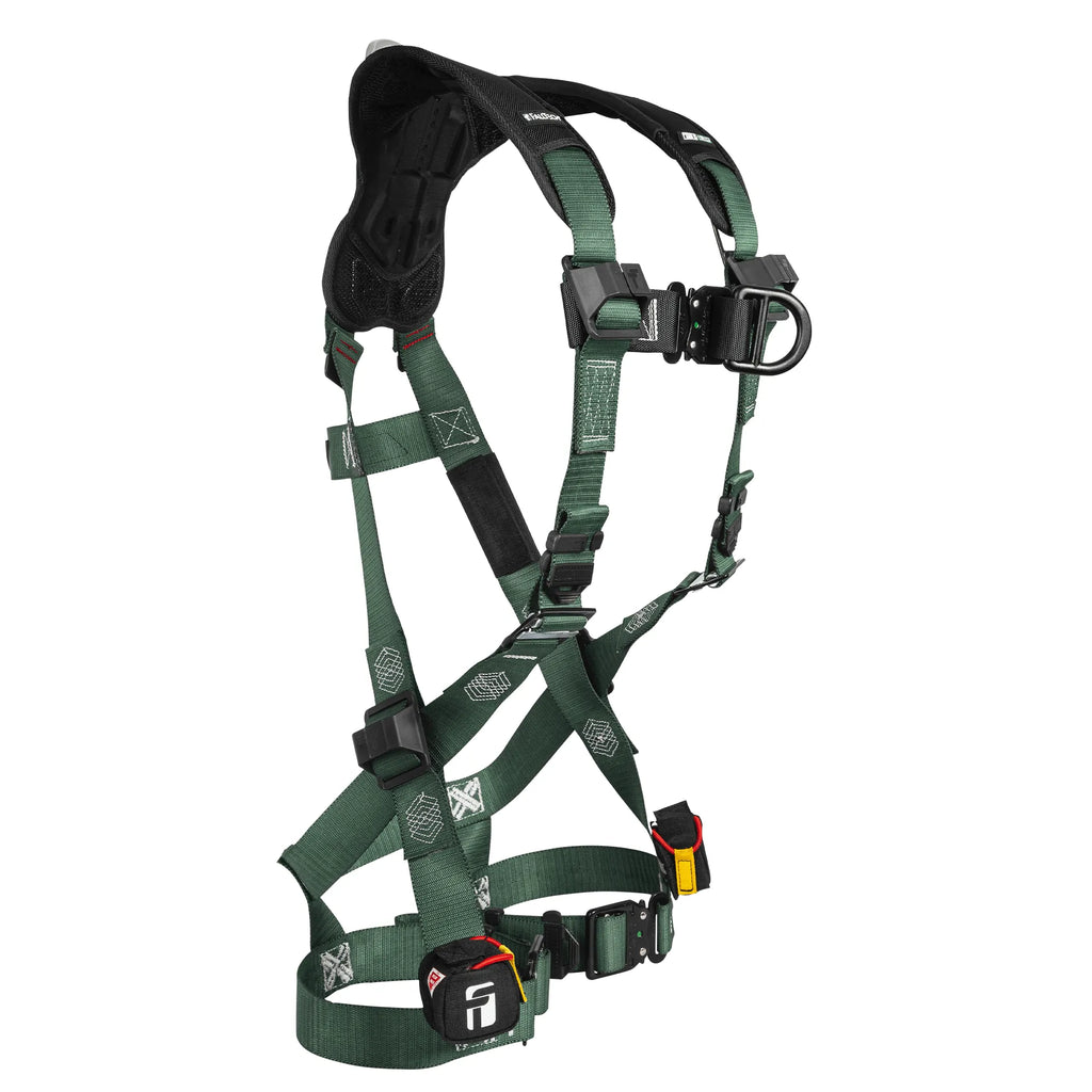 FT-1910 2D Climbing Non-Belted Full Body Harness, Quick-Connect Leg Adjustment