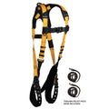 FallTech Journeyman Flex® Aluminum 1D Standard Non-belted Full Body Harness, Tongue Buckle Leg Adjustment
