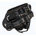 FallTech FT-Lineman Pro body belt side view with tool rings and hardware