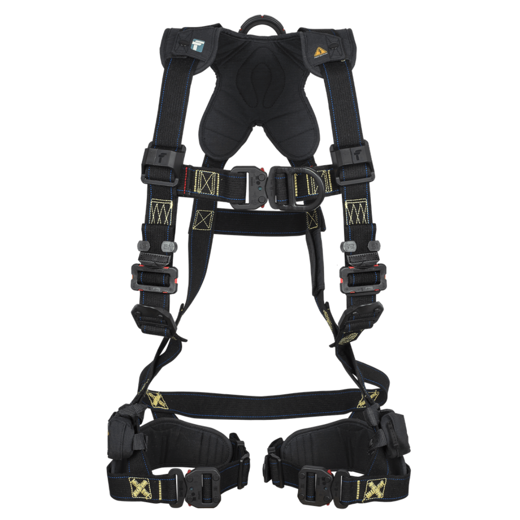FallTech FT-Arc Flash 2D climbing harness rear view showing back D-ring