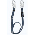 FallTech 8209 adjustable restraint lanyard with steel hooks, 4 to 6 ft length for fall restraint safety