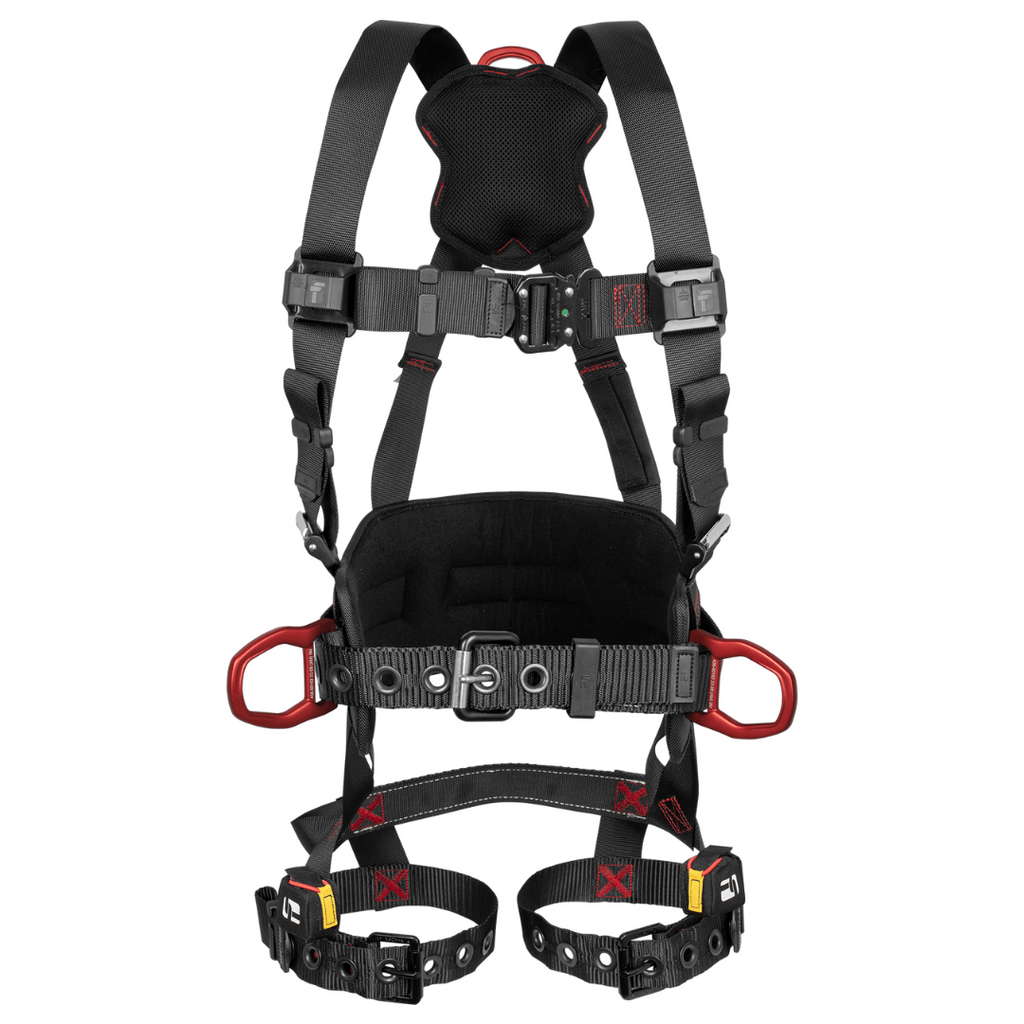 8144B - FT-Iron™ 3D Construction Belted Full Body Harness, Tongue Buckle Leg Adjustment